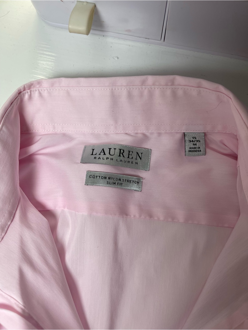 Lauren Ralph Lauren Slim Fit Light Pink Dress Shirt